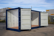 The shipping cargo containers